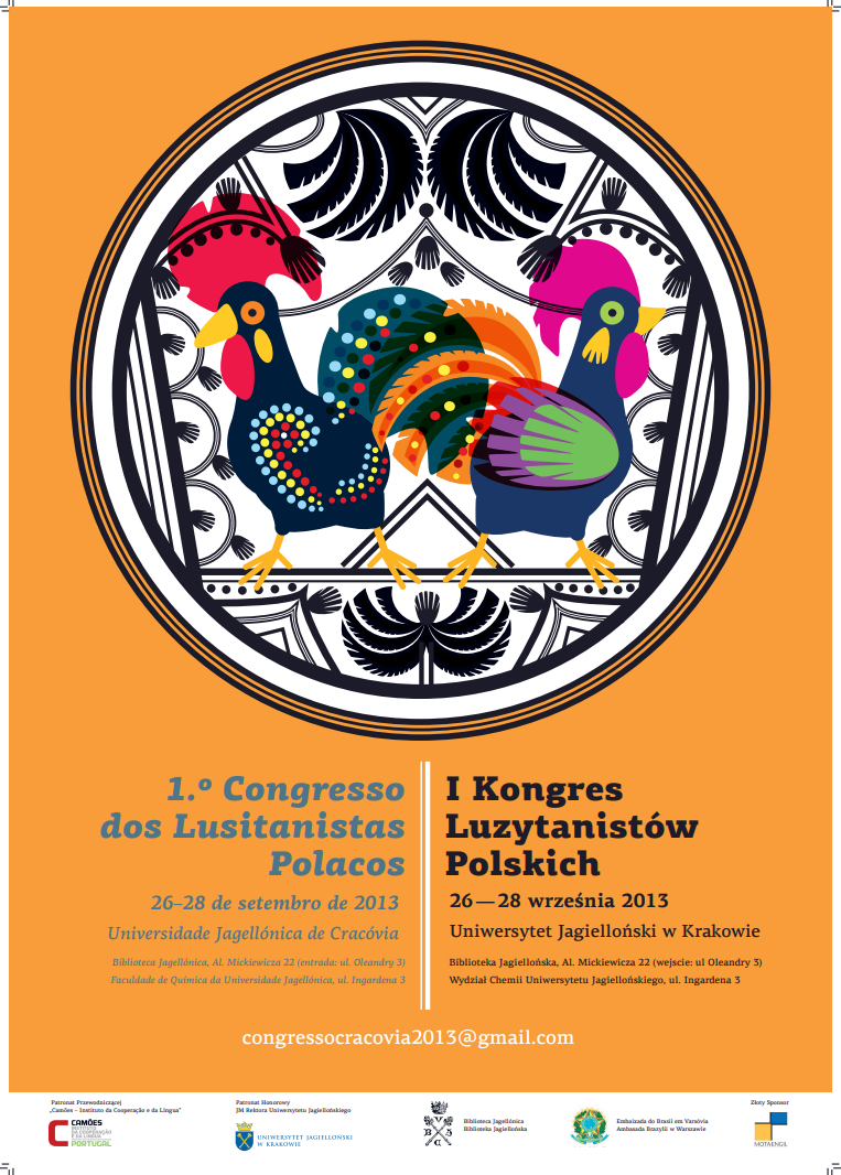 plakat kongresu zawierające wspomniane wyżej informacje 